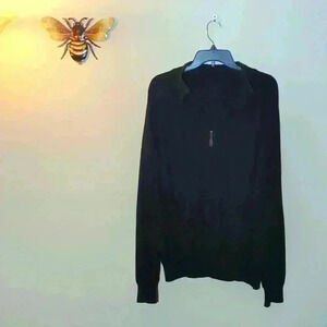 Glen Echo, Size XL, black zip up sweater